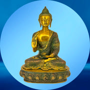 Buddha With Blessing Hand
Antique Finished Buddha Idol
Blessing Position Buddha Sculpture
Brass Gautam Buddha Figurine
