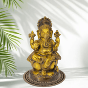 Online Store Of Brass Idols In Uae, Lord Ganpati Figure, Goddess Ganesha Brass Statue.