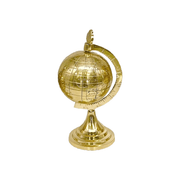 Solid Brass Globe for Gifting UAE, Elegant Office Globe in Brass, Made in India English Brass Globe, Hand Engraved English Table Globe, Premium Brass Globe UAE.