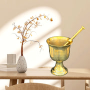 Brass Arabic Hawan Pot UAE
Arabic Traditional Spice Crusher
Handmade Brass Hawan Pot