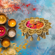 Brass Pooja Urli with Deepak
Hand Engraved Pooja Flower Bowl
Gold Antique Finish Brass Urli
Handcrafted Brass Pooja Bowl
