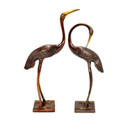 Gold Antique Crane Pair
Crane Pair For Home Decor
Souvenir Gift Crane Pair
Solid Brass Crane Sculpture
Set Of Two Crane Ornaments