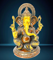 Festival Decor Ganesha Idol Dubai/
Ganpati Statue for Office & Home UAE/
Handmade Brass Hindu God Statues Middle East/
