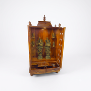 Solid wood worship cabinet,natural wood pooja cabinet,Pooja cabinet for home,Pooja cabinet  UAE,Pooja cabinet Sharjah,Pooja cabinet with door,Handicrafted pooja cabinet,