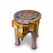 Luxury Decorative Elephant Table, Handcrafted Mango Wood Side Table, Elephant Coffee Side Table, Elephant Bedside Table, 