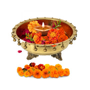 Brass Pooja Urli with Ghungroo
Decorative Brass Urli Bowl India
Indian Brass Flower Urli Bowl
Brass Urli with Stand and Legs
