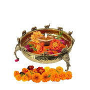Handcrafted Brass Pooja Bowl
Made in India Brass Urli Bowl
Brass Flower Urli for Home Decor
Traditional Indian Urli for Pooja