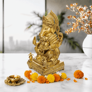 Antique Brass Ganesha for Home Decor, Handcrafted Ganesha Statue Middle East, Vastu Ganesha Idol in Brass, Indian God Statue Online UAE,