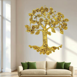 Brass wall décor UAE, Spiritual brass wall hanging, Brass handicraft wall décor, Brass Tree wall art Dubai,