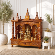 Solid wood home temple,Sheesham wood hindu mandir, Hardwood indian goe temple,Natural wood open temple UAE,hand carved home mandpam, 