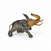 Bass Elephant with Copper Finish,Brass Elephant with Gold Antique Finish,Solid Brass Elephant Figurine,Made in India Brass Elephant,Brass Elephant UAE,Brass Elephant Statue Dubai,