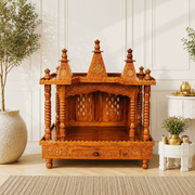 Temple cabinet,Mandir cabinet,Hindu mandir cabinet shelf, Pooja stand UAE,Karela design temple Sharjah,Tamil design temple,karnatka design home temple,Temple Furniture solid wood, Spiritual Furniture,sheesham wood,Religious Cabinet,Worship Furniture,