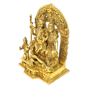 Brass Shiva Parvati statue
Shiva Parvati family idol
Antique gold brass murti
Brass Ganesha family idol
Handcrafted Shiva Parvati idol
