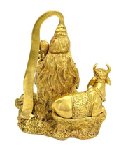 Brass Lord shiva with Nandi with super fine work