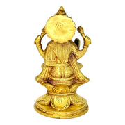 Brass Lakshmi Ganesha Pair With Super Fine Work
