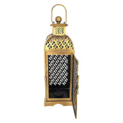 Handicrafted Iron Lantern With Antique Gold Finish
