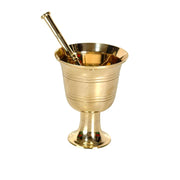 Brass Hand Grinder Pot brass Hawan pot with hand made