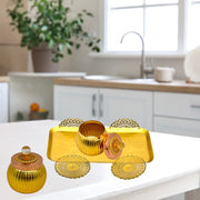 Metal Cart With Dry Fruit Bowl Set