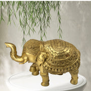 Handicrafted Brass Elephant With Hand Engraved With Super Fine Work