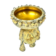 Brass Pooja Urli With Elephant With Hand Engraved