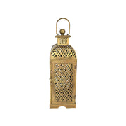 Handicrafted Iron Lantern With Antique Gold Finish