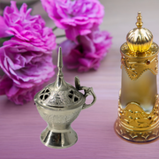 Hand Made Brass Bakhoor Burner With Cup Shape With Gold Brass Finish