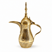brass dallah for majlis décor, gold finish brass qahwa pot for gifting, Brass Dallah for Majlis UAE, Arabic Coffee Server Pot Brass Oman, Hotel Serving Coffee Pot,
Hand Made Arabic Coffee Pot, Emirati Brass Coffee Dallah,