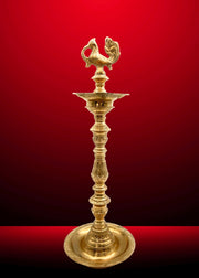 Gold Finish Brass Diya
South Indian Traditional Brass Lamp
Hand Engraved Brass Pooja Lamp
Made In India Brass Product