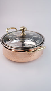 Copper hammered handi UAE
Handcrafted copper pot Dubai
Pure copper cooking handi
Stainless steel lined copper pot