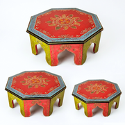 Solid wood pooja stand UAE,Traditional pooja chowki UAE,Wooden pooja table for home UAE,Carved wooden chowki for temple Use,hindu worship stool wood UAE,