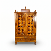 Wooden home temple for worship,Luxury wooden temple for home Dubai,Pooja shelves,Pooja  shelf,Solid wood pooja shelf,natural wood pooja shelf,Wooden shelf temple,Pooja cabinet,