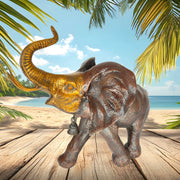 Antique Finish Elephant Idol
Decorative Brass Elephant Ornament
Collectible Brass Elephant Art
Brass Elephant figure for gifting Dubai