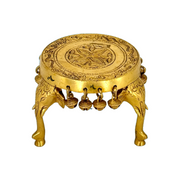 Decorative Brass Chowki
Solid Brass Pooja Base
Brass Stand For Idol Display
