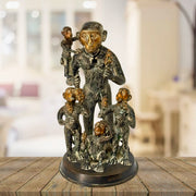 Monkey Family Statue
Monkey Family Showpiece
Monkey Family Sculpture
Home Decoration Monkey Family
Handicrafted Monkey Family