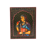 Mughal Queen Hand Made Painting
Mughal Emporer Wife Noor Jahan Painting
Jajasthan Traditional Mughal Paintings
Indian Queen Wooden Art
Indian Handicrafted Paintings