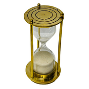 Vintage Nautical Sand Timer UAE /
Antique Brass Maritime Hourglass /
Decorative Brass Sand Timer for Office /
Marine Style Sand Timer Brass /