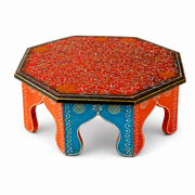 handmade prayer platform, wooden pooja platform, decorative floor platform, low wooden floor table, traditional floor table, 
