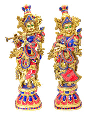 Radha Krishna Pair Idol for Home Decor
Radha Krishna Brass Statue
Radha Krishna Pair for Gifting 
Radha Krishna Statue for Mandir 