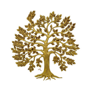 spiritual wall hanging brass Tree with gold antique finish