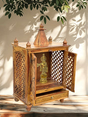 With Door Wooden Temple
Sheesham Wood Temple
Sheesham Wood Mandir
Pooja Wooden Mandir