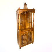 Home mandir handcrafted design
Wooden mandir with shelves UAE