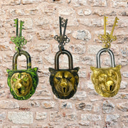 Antique lion face brass padlock with stone work
Vintage brass lock with lion engraving – made in India
Handcrafted lion face lock for rustic decor
Decorative brass padlock UAE – antique finish
Indian antique lion padlock for home decor
Brass heritage lock with dual keys – Dubai
Vintage home accessories – lion face brass lock