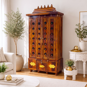 Solid Sheesham wood pooja temple UAE,
Indian prayer mandir for home Sharjah,
Sheesham wood pooja mandir wholesale Dubai,Wooden temple for home Jodhpur artisans,Solid wood pooja mandir with storage,