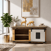 Metal Wildlife Décor, Golden Metal Deer Set, Brass Tabletop Animal Statues, Brass Decorative Art Objects, Polished Gold-Finish Deer Pair, High-Gloss Brass Deer Statues, 