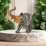 Brass Elephant with Copper Finish,Brass Elephant with Gold Antique Finish,Made in India Brass Elephant,Brass Elephant UAE,
Brass Elephant Statue Dubai,