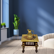 Mango Wood Brass Table Middle East
Square Wooden Brass Emboss Table