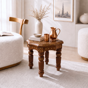 sheesham bedside table for luxury apartments, wooden occasional table for villas, rosewood corner table for penthouses, decorative wooden tea table for reading corner, 
