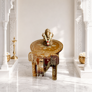 Colorful Elephant Side Table, Wooden Elephant Stool, Painted Elephant Stool, Ethnic Elephant Side Table, Bohemian Elephant Side Table, Indian Decorative Elephant Stool, Solid Wood Elephant Table, 