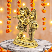 Brass Radha Krishna Idol UAE,Hindu God Statues Dubai,Radha Krishna Brass Pair,
Handcrafted Hindu Idols UAE,