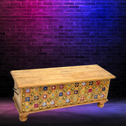 Wooden Handcrafted Trunk Box
Antique Wooden Trunk Chest
Mango Wood Storage Box
Indian Wooden Trunk with Tiles